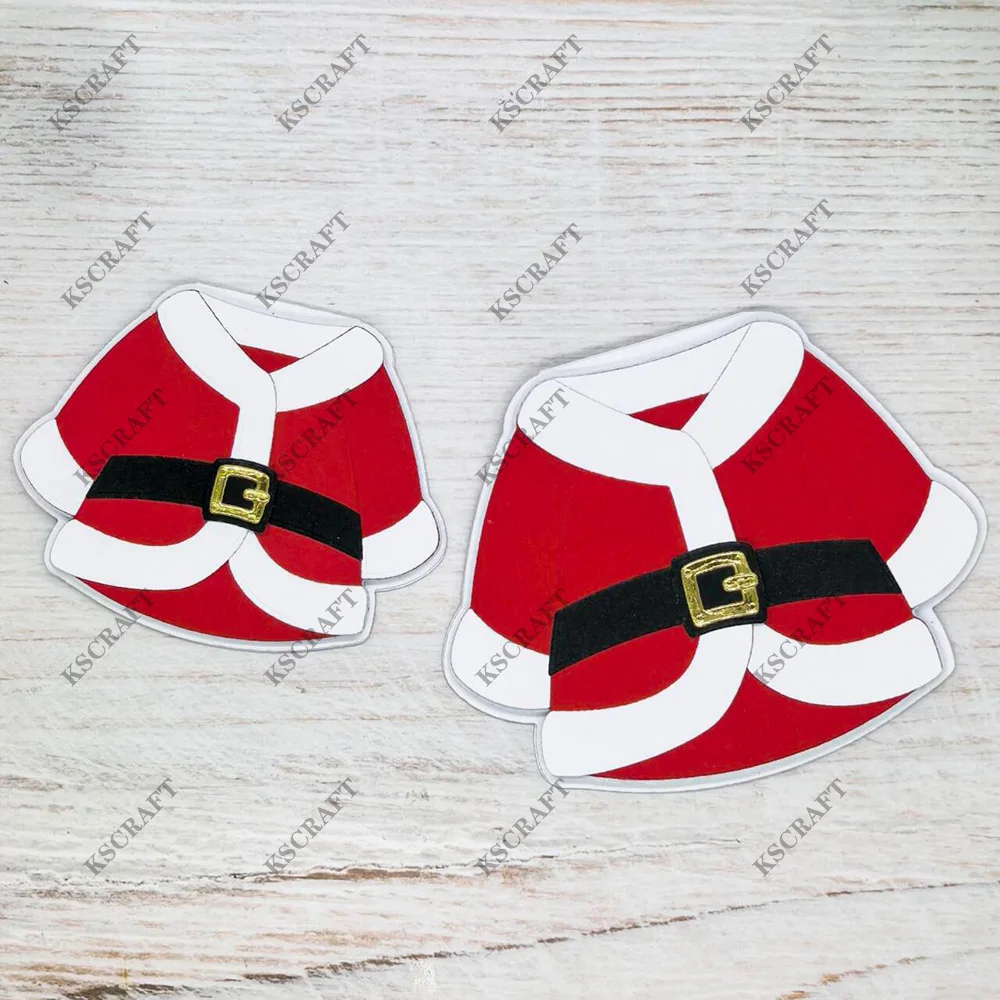 KSCRAFT Santa Suit Bag Toppers Cutting Dies Stencils for DIY Scrapbooking Decorative Embossing DIY Paper Cards view 4