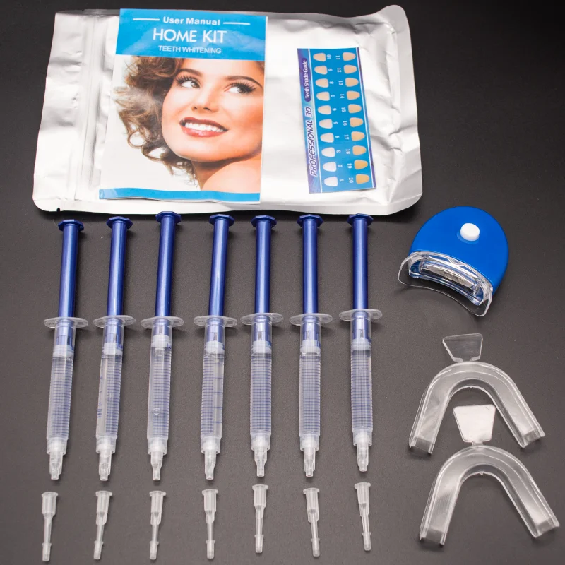 20 pcs Smart Teeth Whitening Kit Cold Blue Light LED Dental Bleaching System Dental Whitening Gel Kit Teeth Bleaching