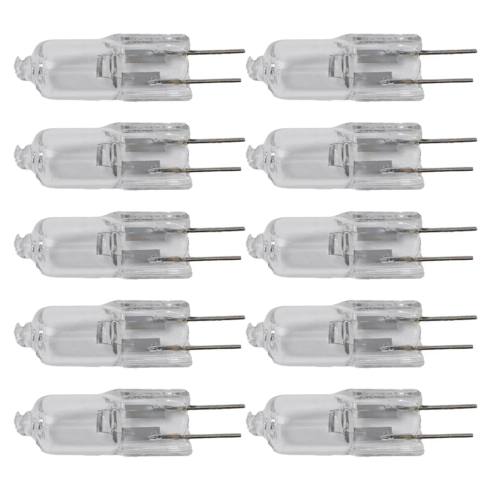 G4 12V 5W/10W/20W/30W/50W Halogen Capsule Lamp Light Bulbs Desk Light Replacements 10pcs Halogen Lamp 2 Pin Light Bulb
