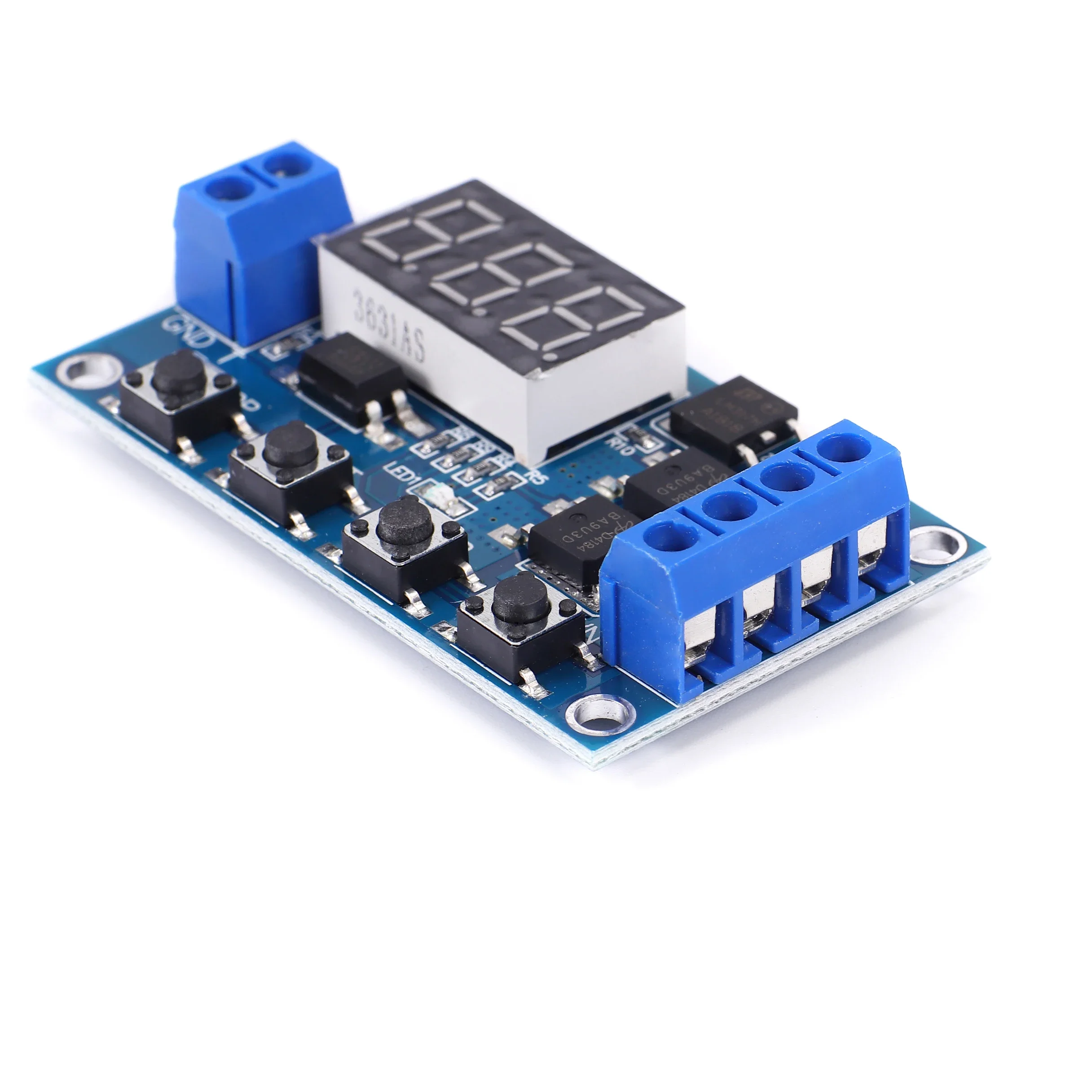 DC 12V 24V Dual MOS LED Digital Time Delay Relay Trigger Cycle Timer Delay Switch Circuit Board Timing Control Module DIY