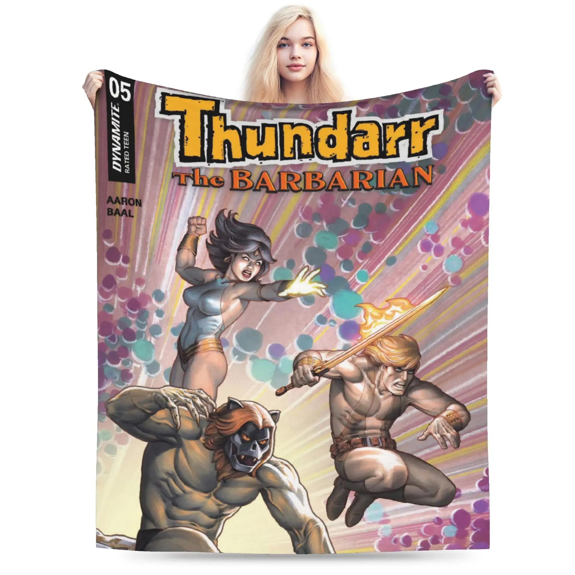 Thundarr The Barbarian Merch Blanket Warm Cozy Fluffy  Throw Blankets for Couch 50x60 Inches Multiple Sizes Bedding Throws
