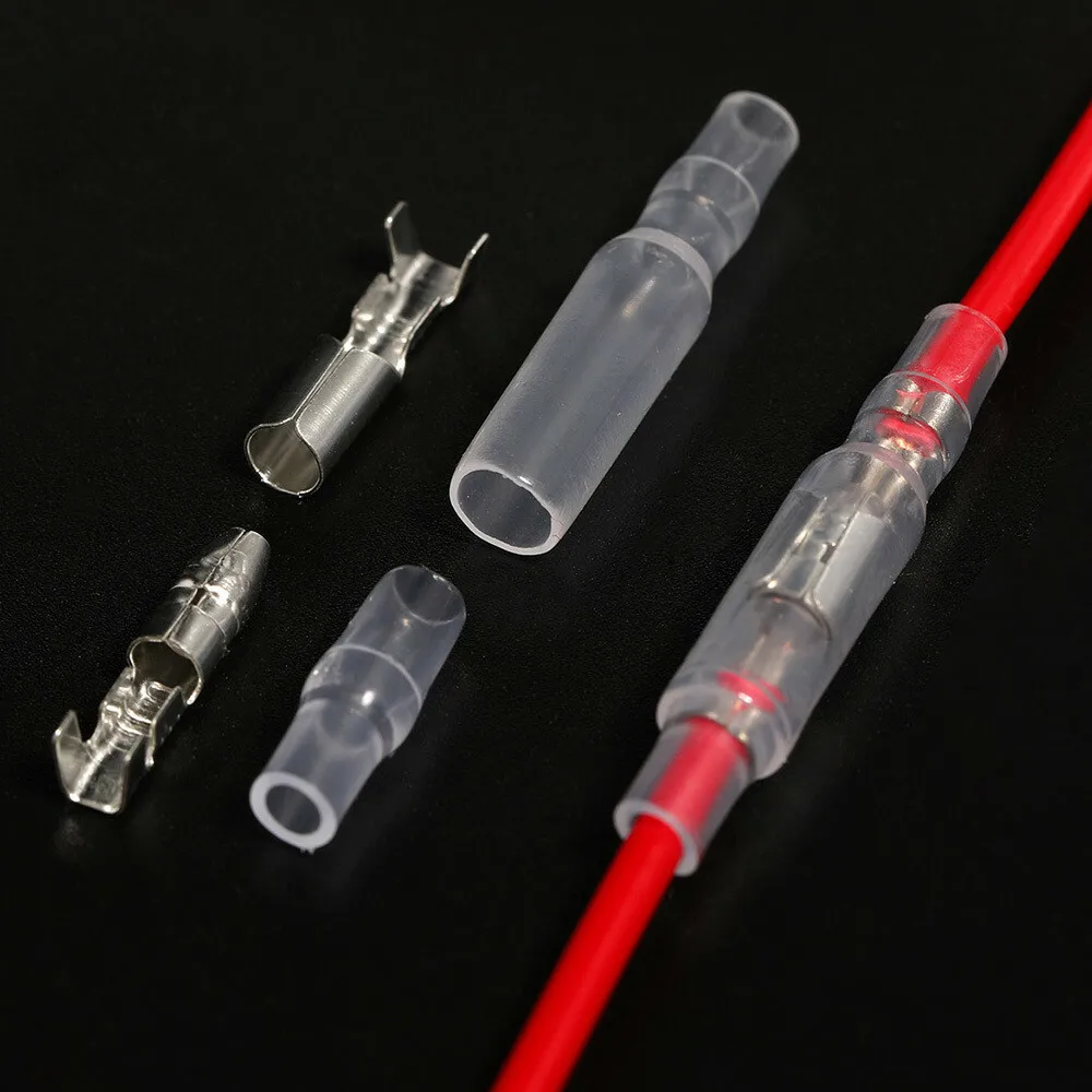 

200/400PCS Bullet Terminal Car Wire Connector Diameter 4mm Cold Press Plug-In Terminal Automobile Accessories