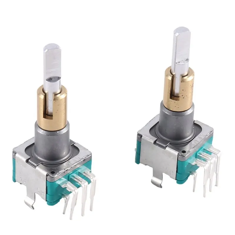 [NEWA76K!】 EC11EBB24C03 Dual Axis Encoder With Switch 30 Positioning Number 15 Pulse Point Handle 25Mm