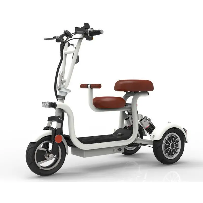 Mini Parent Child Electric Mobility Scooter 3 Wheels For Adults 48V 10 Inch Family Mobility Scooter For Elderly 20AH 90KM