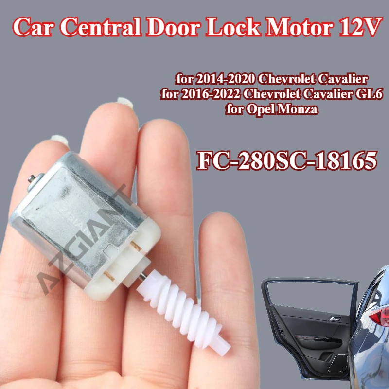 

AZGIANT FC-280SC-18165 car Central Door Lock Motor 12V for Chevrolet Cavalier GL6 Opel Monza High purity copper carbon brush kit