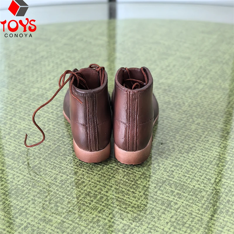 Bottes en caoutchouc à échelle 1/6, chaussures solides, modèle adapté au corps de figurine de soldat masculin de 12 pouces avec pieds détachables, poupées