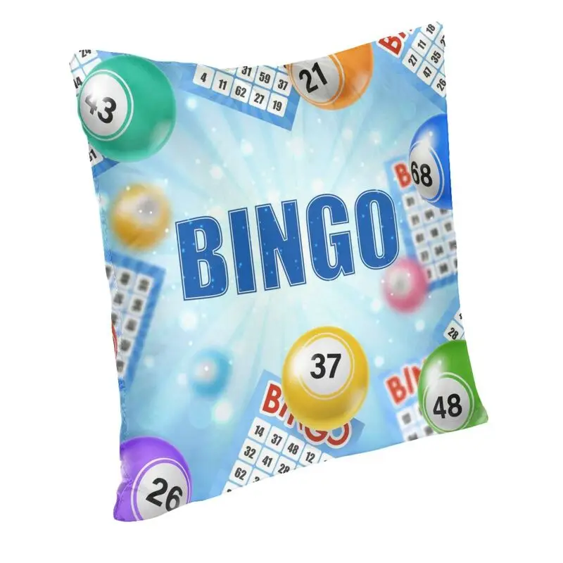 Bingo Queen Bingo Player Paper Game Nordic Throw Pillow Cover Living Room Decoration Cushions for Sofa