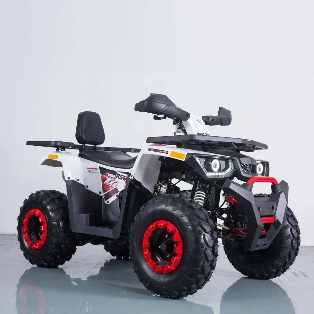 Atv 200cc 4-Stroke Automatic Quad Bike Off Road 4 Wheels Motorcycle Electric Start Utv Chain Drive Rear Disc Brake 10inch Tire