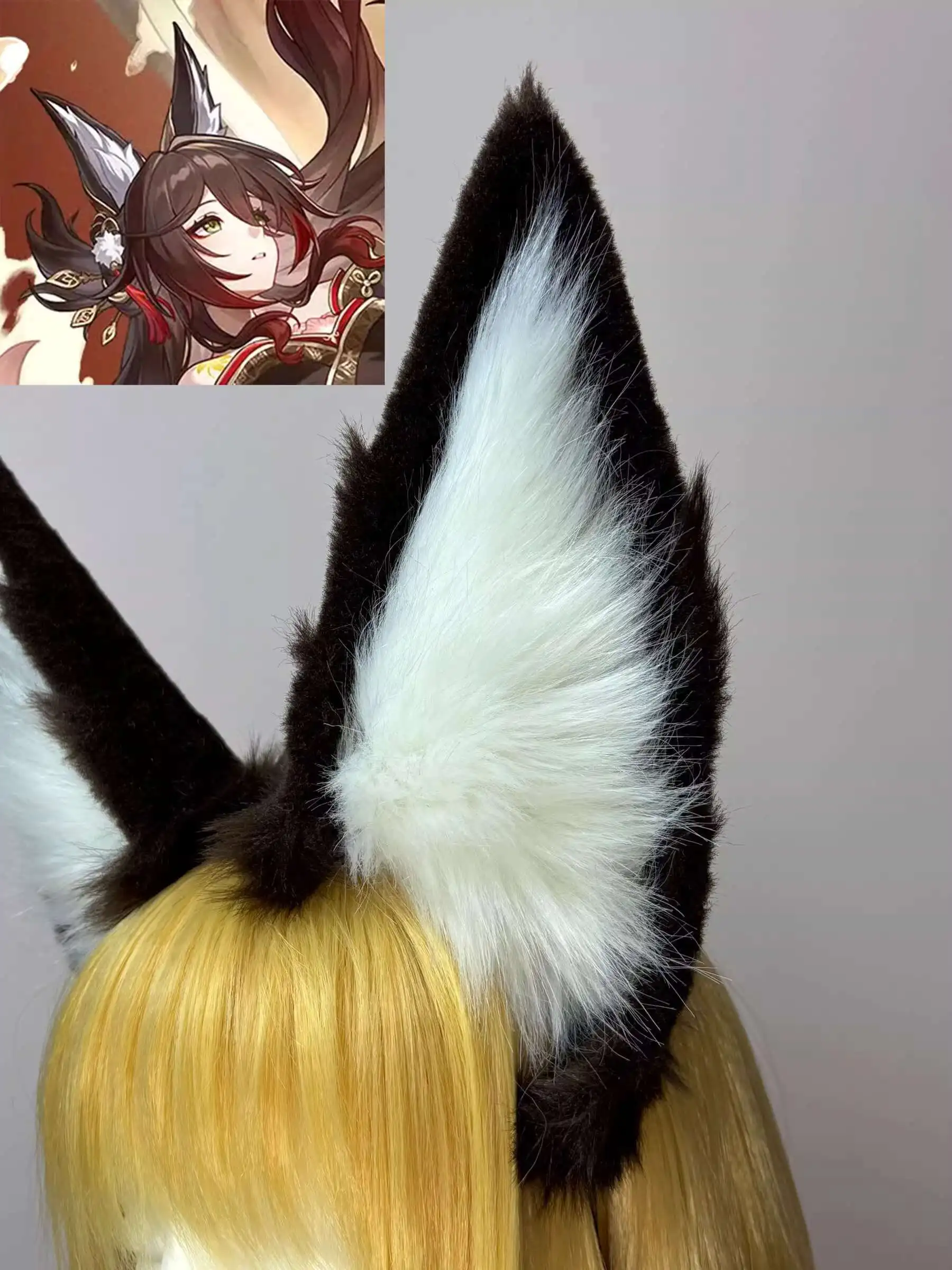 

Новый Honkai: Star Rail Ear Fiesta Carnival Halloween Cosplay Prop Аксессуар Tingyun Beast Ear Head Аксессуары для волос Шпилька