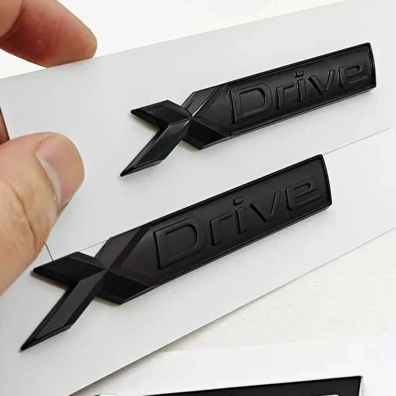 New 3D ABS Car Stying Logo XDrive X Drive Badge Sticker Rear Trunk Fender Side Emblem Auto Decoration Accessories