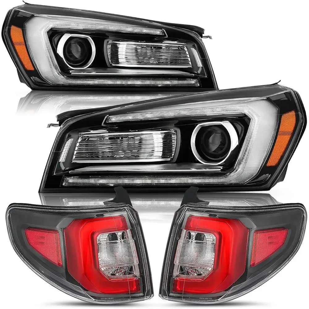 

Комплект фар и задних фонарей для GMC Acadia 2013-2016, Limited 2017, светодиодные внешние задние фонари, прямая замена оригинальным оборудованием