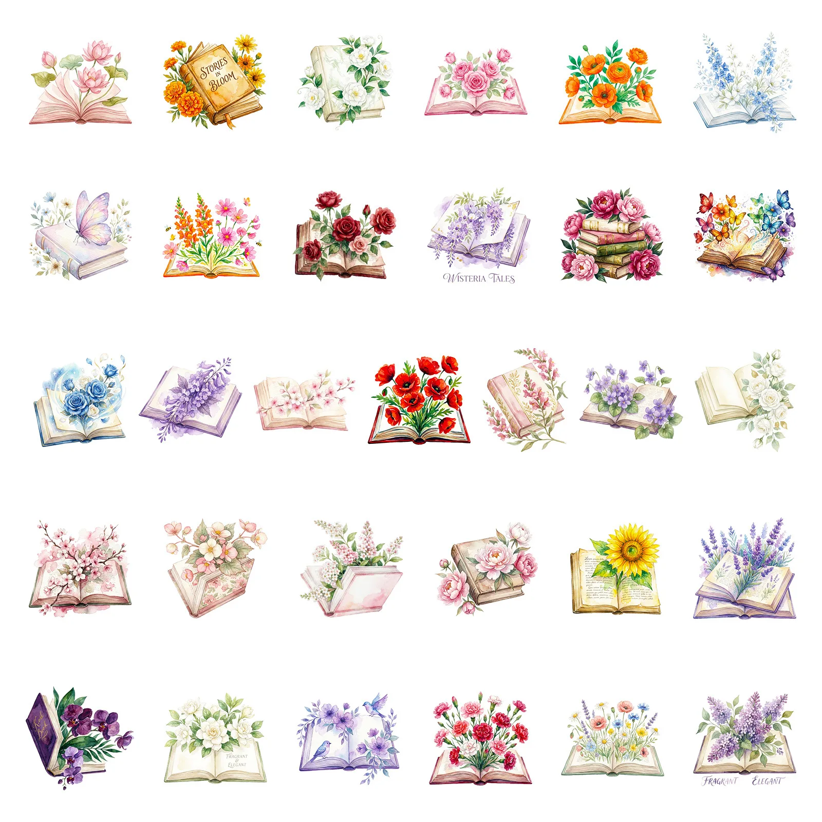 56 szt. Estetyczne naklejki z kwiatami i graffiti, kreatywne dekoracje na telefon komórkowy, deskorolkę, notatnik, kubek na wodę, zabawki, prezenty