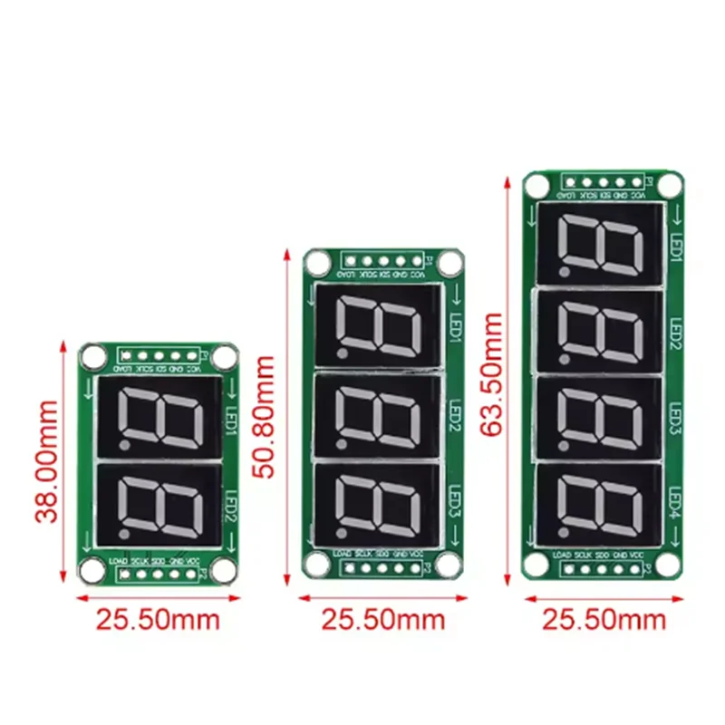 Static Drive 2 3 4 Segment Digital Tube LED Display Module 2 Digital 74HC595 Tube 100% New original For Arduino