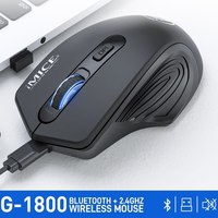 IMICE G-1800 2.4Ghz Silent Mouse 1600DPI for Laptop Battery Version 4 Keys USB Transmission 10m Wireless Gaming Mouse