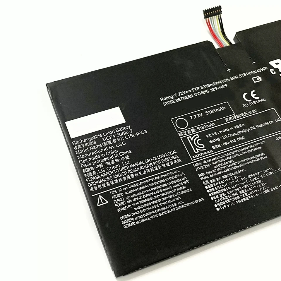 Imagem -04 - Bateria do Portátil Xinbox para Lenovo L15m4pc3 L15l4pc3 7.72v 41wh Ideapad Miix 72012ikb Pro 5b10l72502 5b10l79291 5b10m65425 7