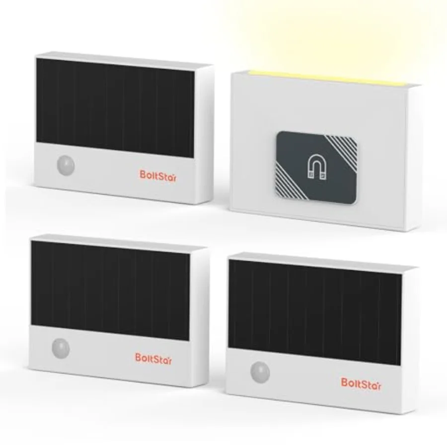 Motion Sensor Night Light, Solar Night Light Indoor No Outlet Needed, Magnetic Wall Mount or Tabletop, 3000K Soft Warm Light fo