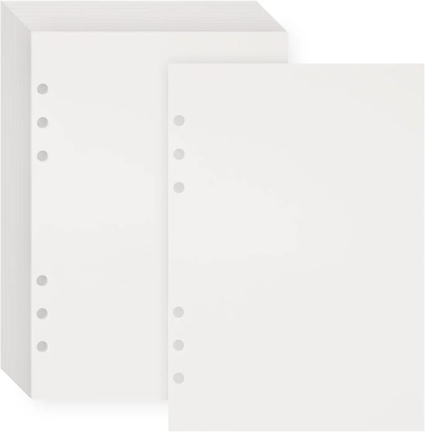 

A5 6 ring 40 Sheets Blank Release Paper Binder Refills for Collecting Sticker Reusable Sticker Paper Pages Binder Insert Sheet