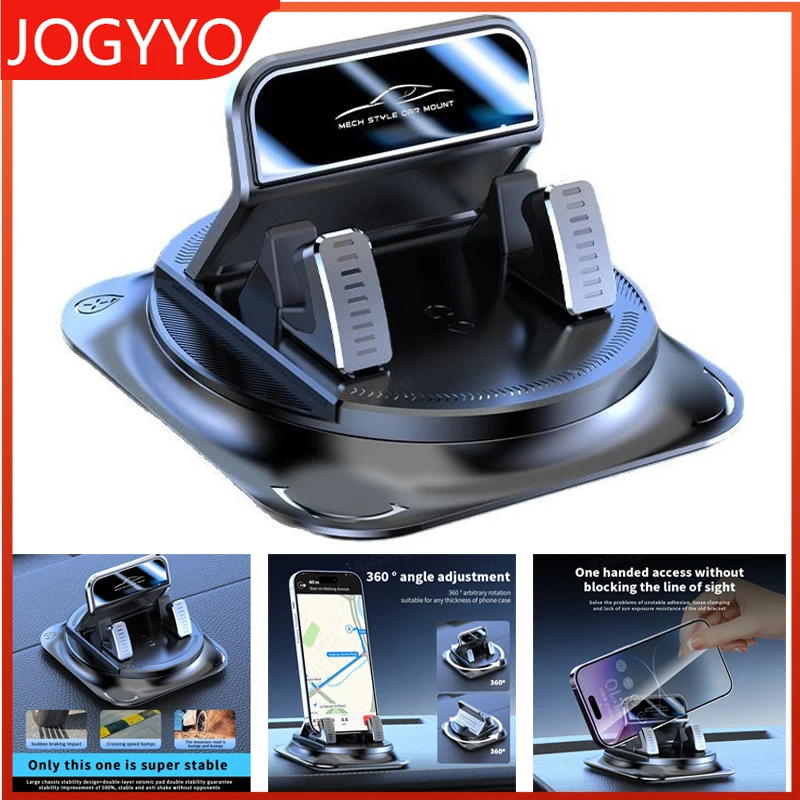 

Phone Car Mount Car Dashboard Phone Holder 360 Degree Rotation Stable and non-slip Applicable iPhone Samsung Xiaomi Phone Stand
