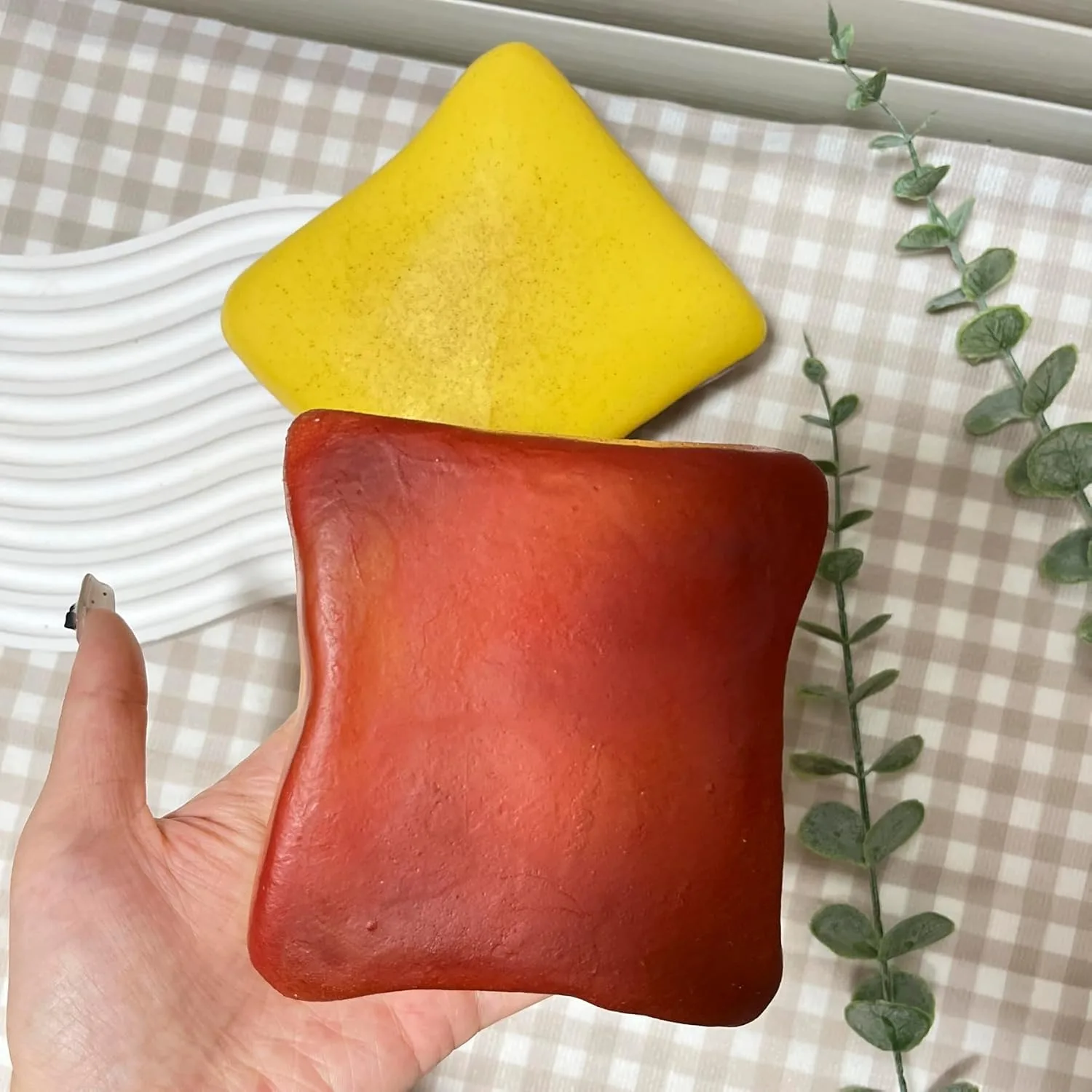 Bread Butter Squishy Super Soft Toast Slow Rising Squishy Stress Balls Fidget Pinch Toy for ADHD Party Favor Gift Office School