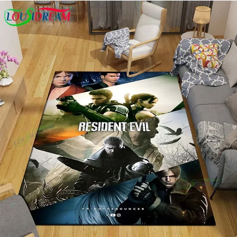 

Hot Fashion 3D Movie R-Resident Evil Printed Carpet Living Room Anti-Skid Area Rug Kids Bedroom Mats Yoga Mat Carpet Decor