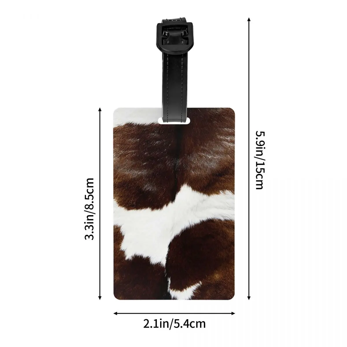 ريفي مزرعة البقرة طباعة علامات الأمتعة حقيبة اكسسوارات السفر موضة الأمتعة الصعود علامة التسمية حامل معرف اسم العنوان #4