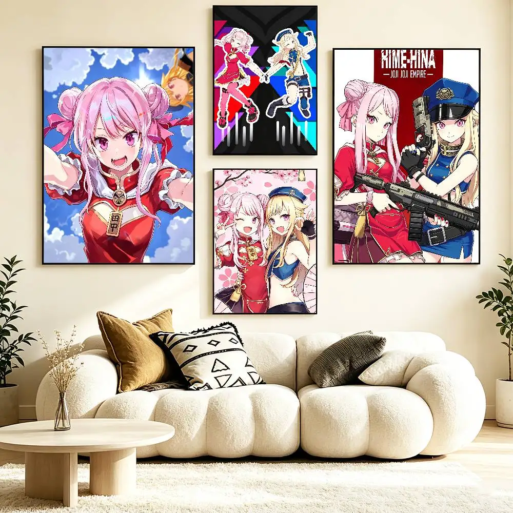 COOL H-HIMEHINA Tanaka Hime Suzuki Hina   Poster HD Self Adhesive Waterproof Wall Art Ideal for Home Office Dorm Gift