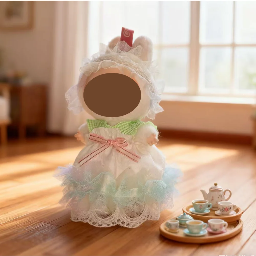 زي دمية LA BUBU مقاس 17 سم (الدمية غير متضمنة) ملابس LA BUBU، مجموعة فساتين متدرجة رائعة ولطيفة من LA BUBU، ملحقات LA BUBU #1