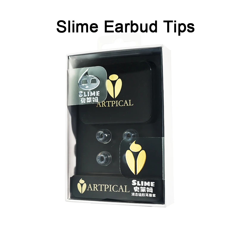 

ARTPICAL Slime Liquid Silicone Eartips Noise Lsolating Soft Earbud Tips In-Ear Headphones Silicone Ear Caps Ear Pads Accessories