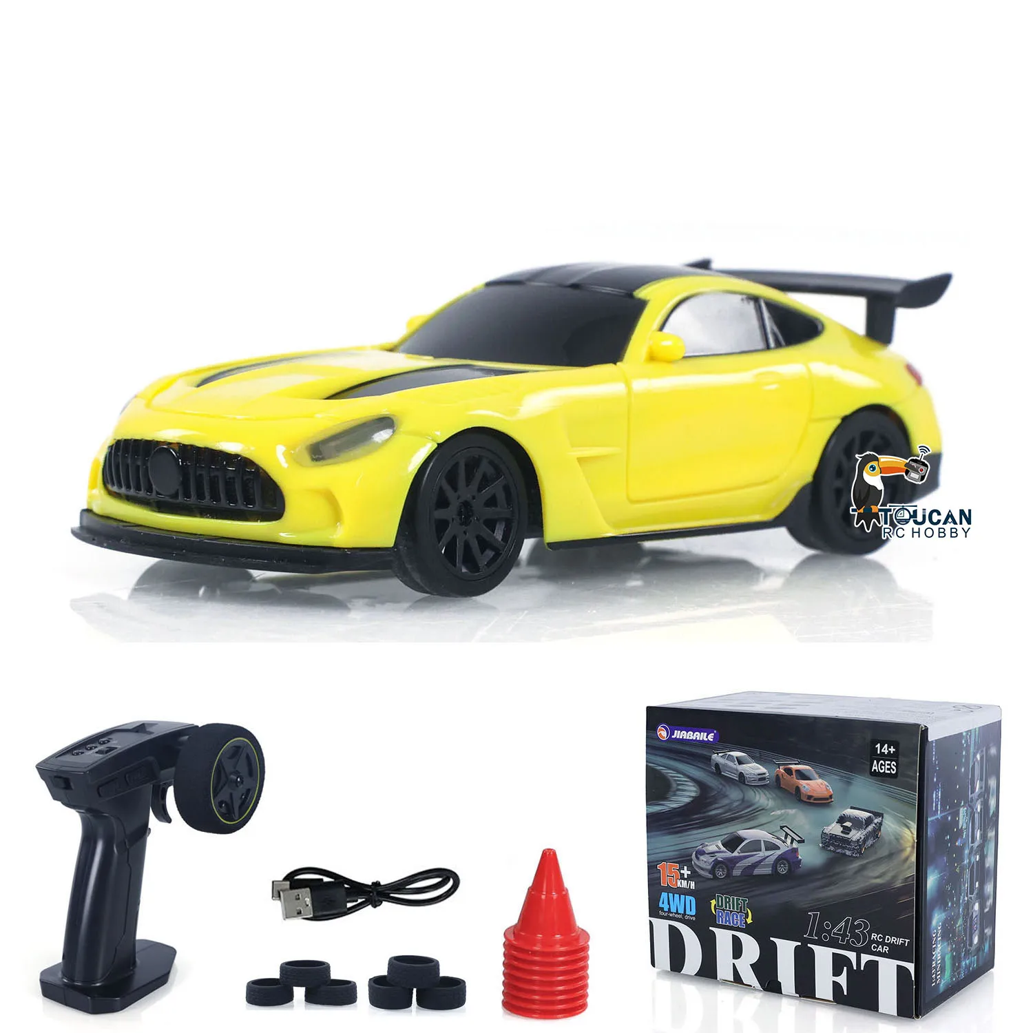 UITVERKOOP 4WD RTR 1/43 RC Snelheidsauto Vierwielaandrijving Radiobesturing 2.4g Mini Racing Drifting Auto Speelgoed Hoge snelheid Model Cadeau voor jongens