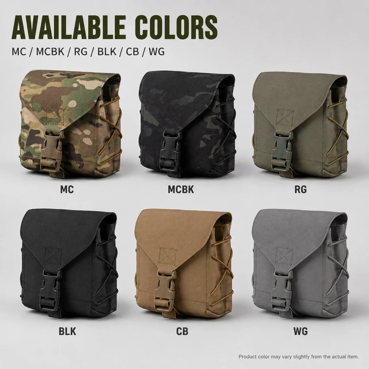 Tactical Machine Gun Mag Pouch Large Capacity MOLLE Utility Bag Quick Release Buckle Elastic Retention for Airsoft Hunting Gear