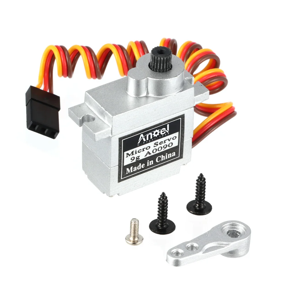 1/2pcs UAngel All Metal Micro Servo 9G A0090 For Fixed Wing Airplane Helicopter Boat Car Robot