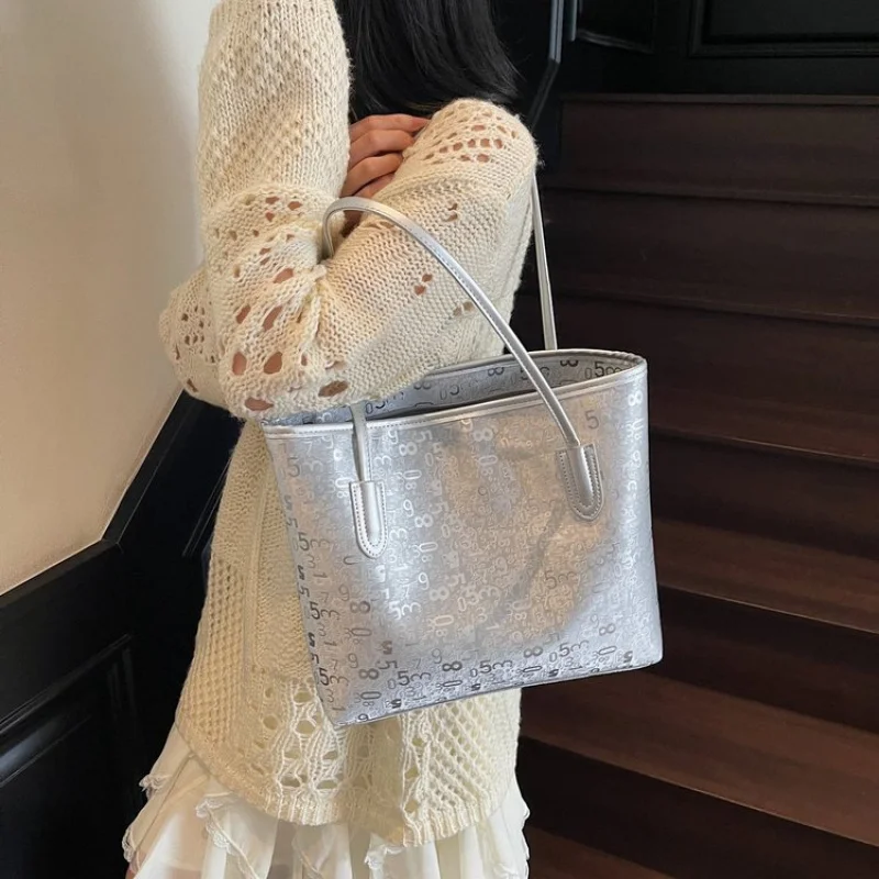 

Модная простая винтажная большая сумка для женщин для отдыха с функцией через плечо, однотонная и высококачественная привлекательность