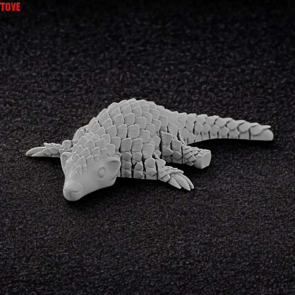 

Movable Joints 3D Printed Pangolin Cartoon Handicraft 3D Printed Pangolin Model Realistic Figurine Pangolin Ornament Kids