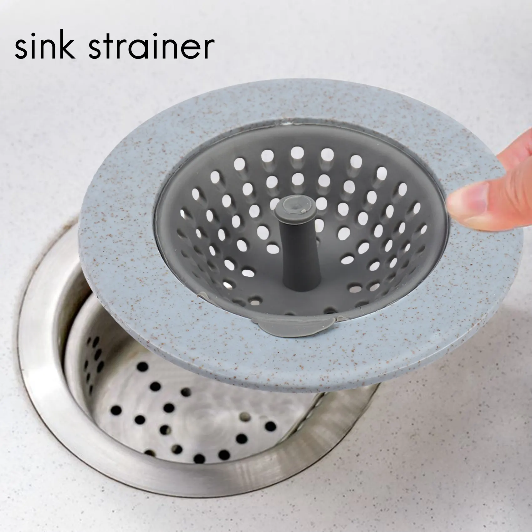 

A95G Silicone Kitchen Sink Stopper Plug For Bath Drain Drainer Strainer Basin Water Rubber Sink Filter Cover