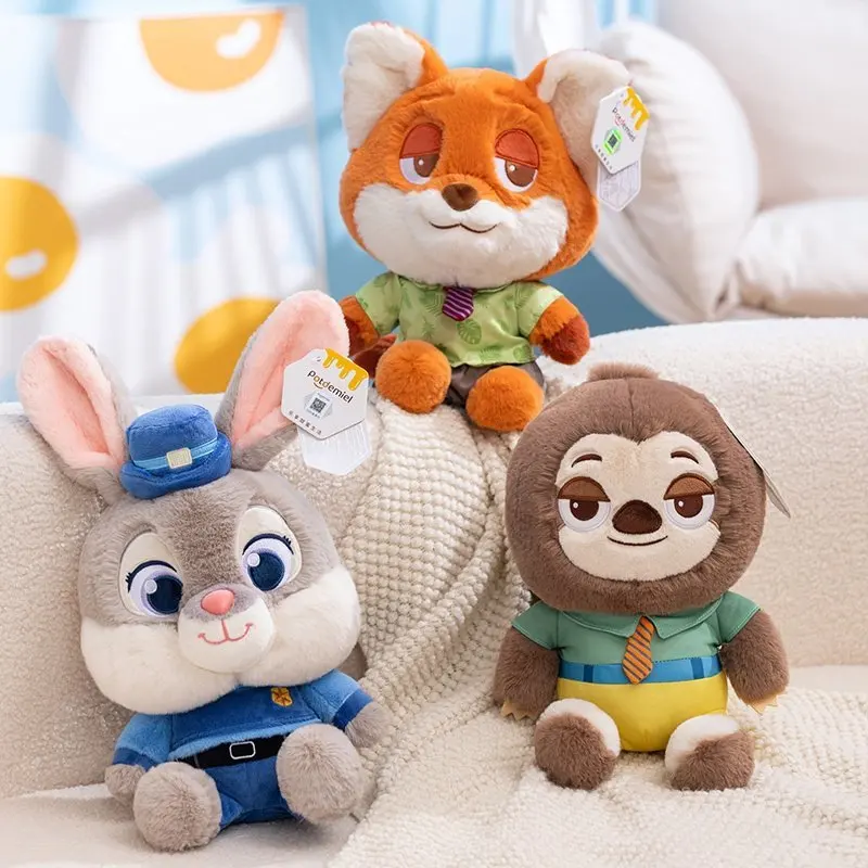 

Patermisi Zootopia 2 Nick Wilde Judy Hopps Flash Sloth Plush Toys Soft Stuffed Animals Kids Birthday Gift Home Decorative Dolls