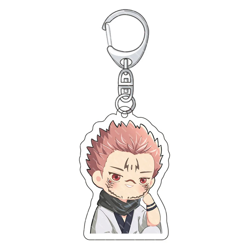 6cm New Anime Jujutsu Kaisen‌ Keychain Model Figure Cosplay Plate Holder Topper Birthday Fans Christmas Desk Decor Plate Gift