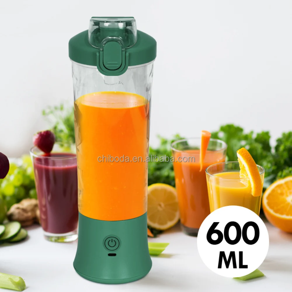 

600ML Rechargeable Portable Electric Juice Blender Personal Sport Bottle Multifunctional Ice Crushed Fruit Smoothie Juicer Mixer