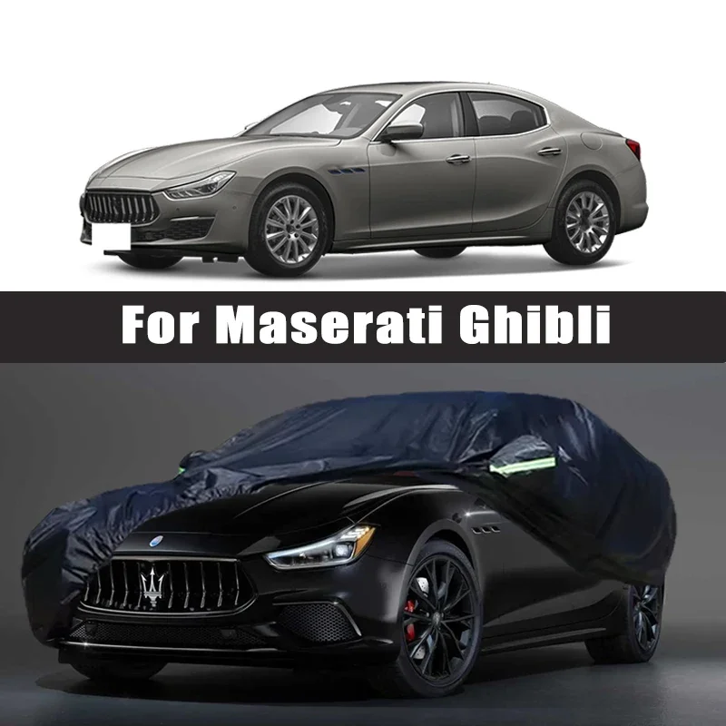 

For Maserati Ghibli Outdoor Protection Full Car Covers Snow Cover Sunshade Waterproof Dustproof Exterior Protection