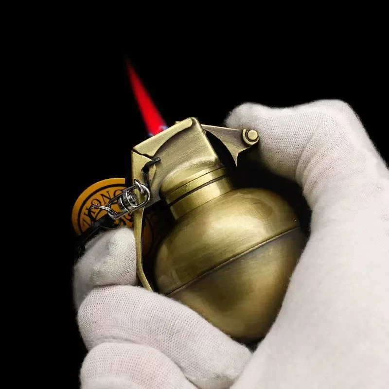 

Grenade Model Cigar Igniter Creative Metal Windproof Lighter Novel Cigarette Lighters & Smoking Accessories Factory Direct Sales