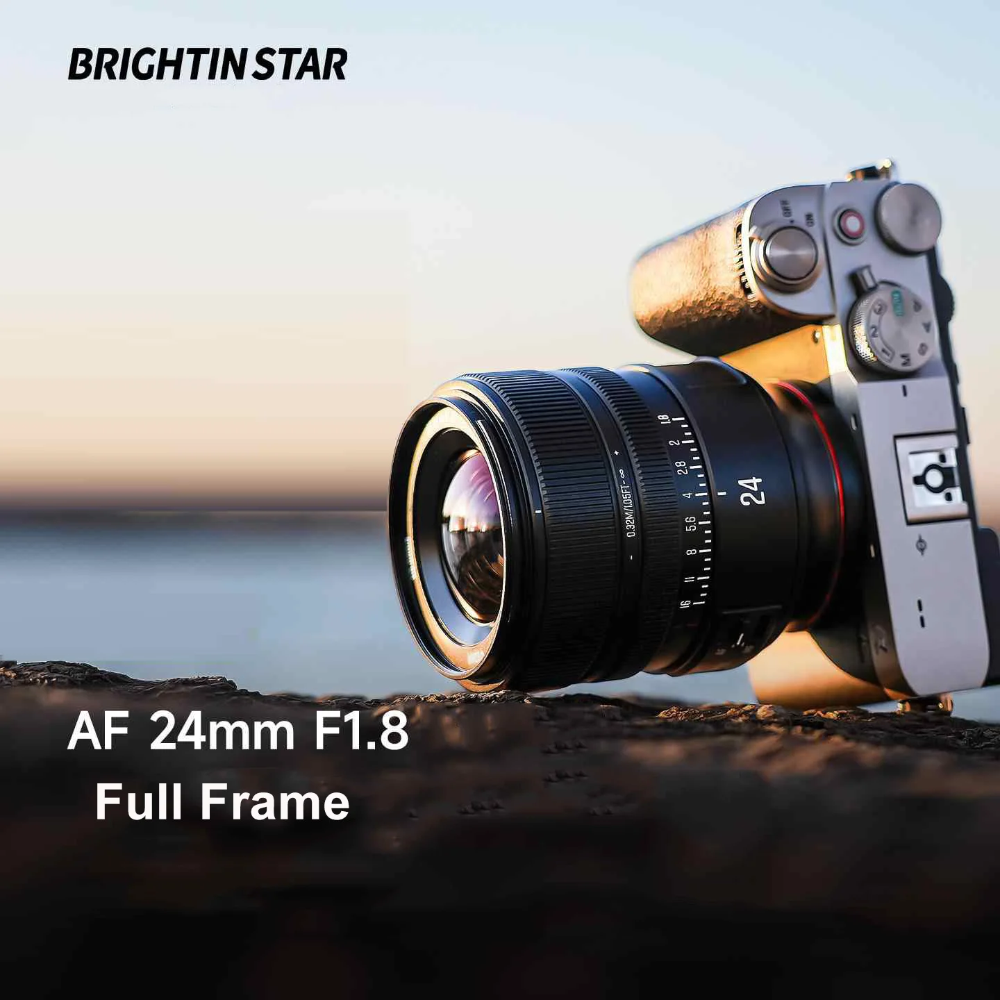 Brightin Star AF 24mm F1.8 Full Frame Wide-angle Autofocus Camera Lens for Sony E Nikon Z Mount