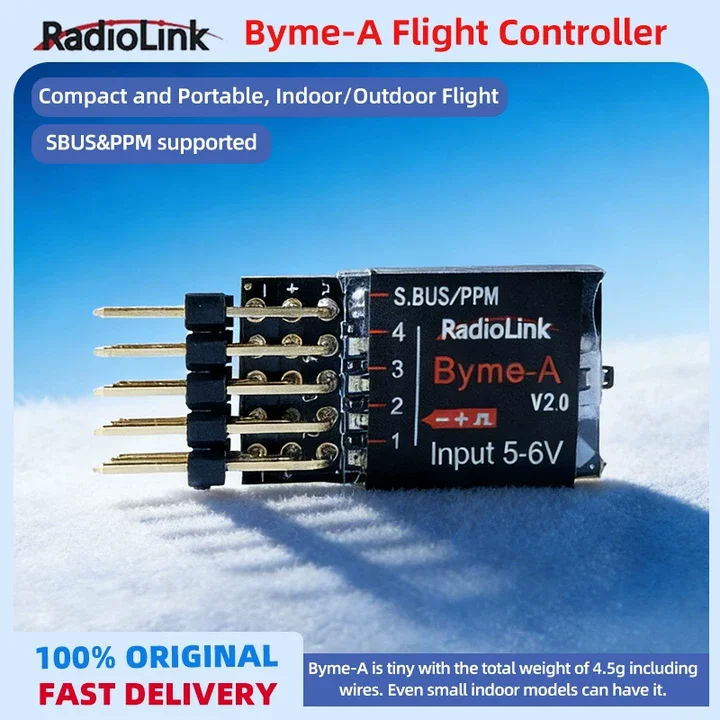 Radiolink Byme-A Fixed Wing FC Gyro Self-stabilization 3D Crane Delta Wing Flight Controller For SU27 RC Aircraft