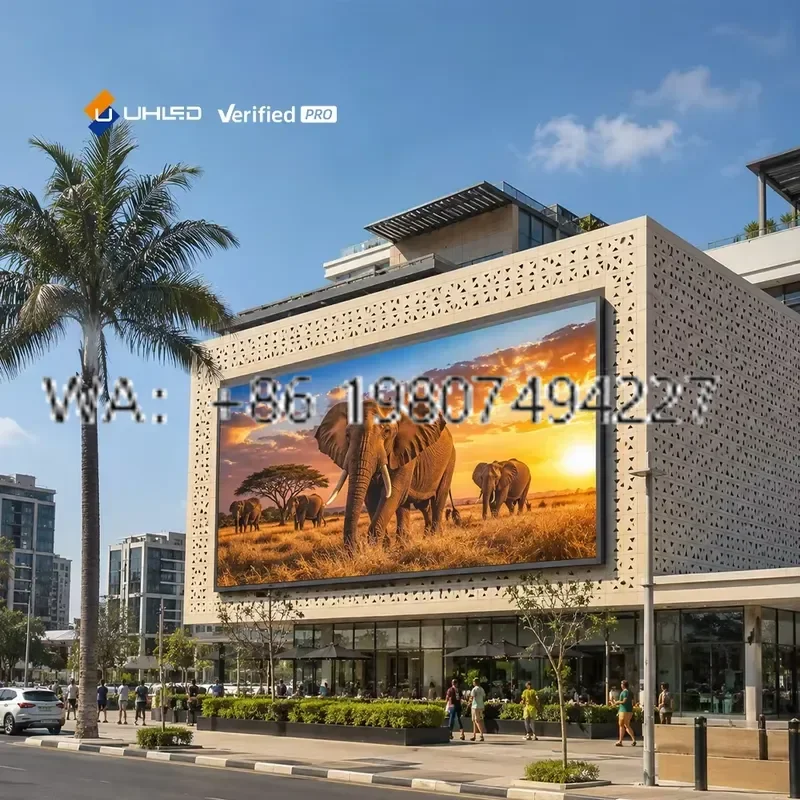 for UHLED Outdoor P5 LED Display Digital Signage Screen Fixed Advertising Billboard for Street Signs