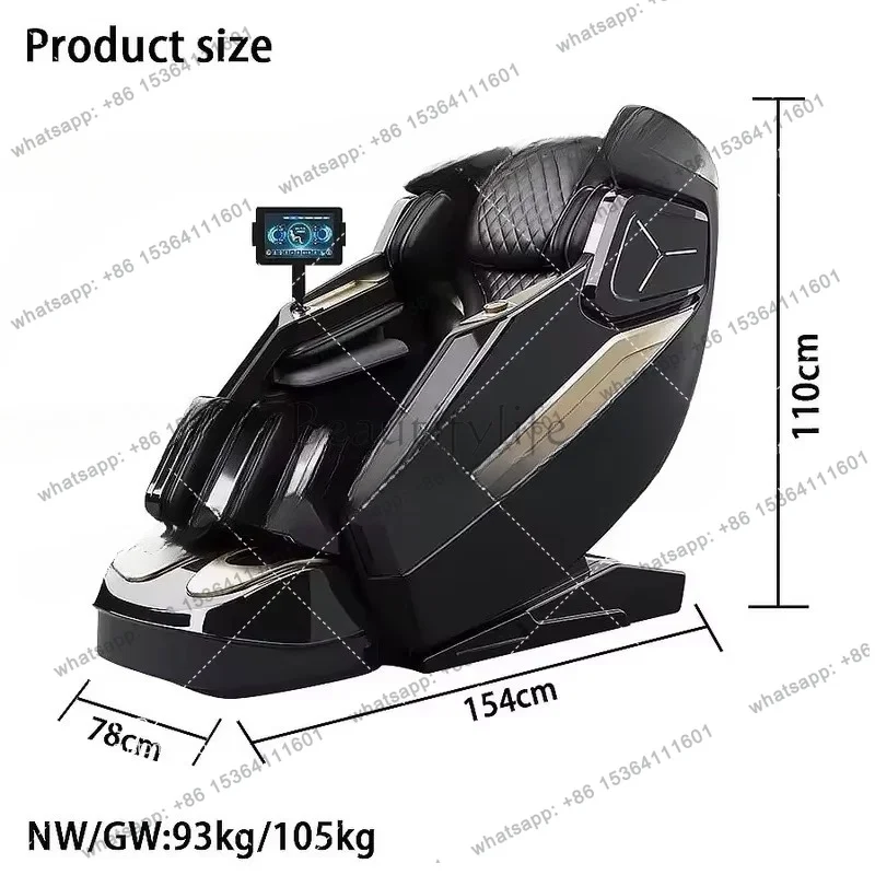 FG Luxury Intelligent Massage Chair Home Business Zero Gravity Shiatsu Relaxing Seat