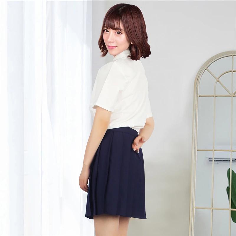 Ohyeahlady Hohe-qualität Schule Stil JK Uniformen Set Süße Sailor Bluse Plissee Rock Mädchen Navy Kostüm Frauen Sexy Hemd anzug