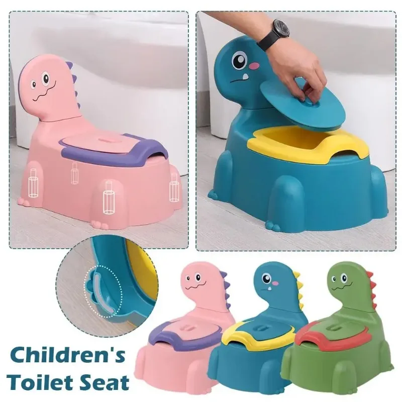 Baby Toilet Training Seat Dinosaur Type Cartoon Thickening Special Urine Bucket Potty Baby Urinals Boys Girls Toilet Supplies