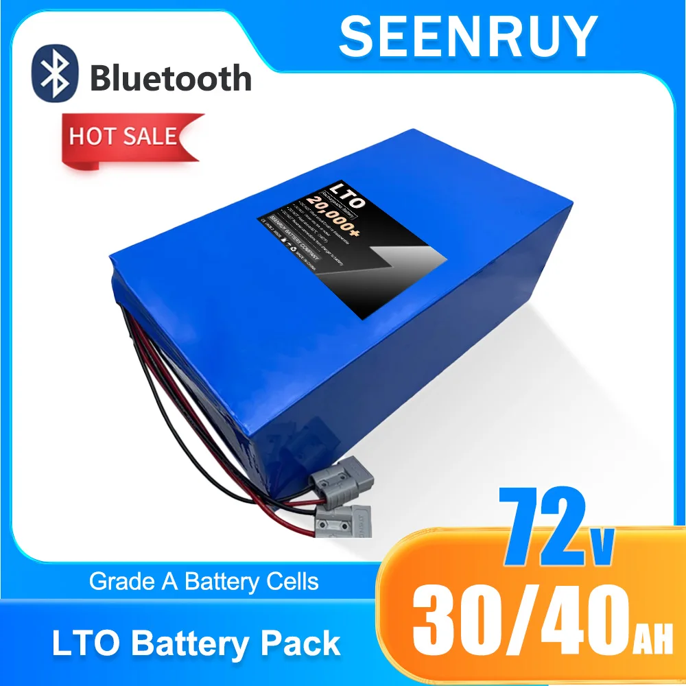 

72 В, 30 Ач/40 Ач, литий-титанатная батарея с 50 А BMS для картинга, гольф-кара, мотоцикла, электрического скутера, автомобиля, высокой производительности E