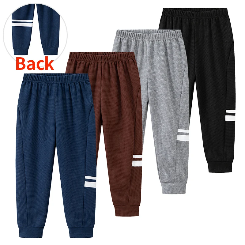 Conjunto de 1/3 Peças de Calças Waffle para Crianças, Novo Estilo de Primavera e Verão, Leggings Esportivas para Meninos, Calças Harem Casuais e Fofas para Meninas