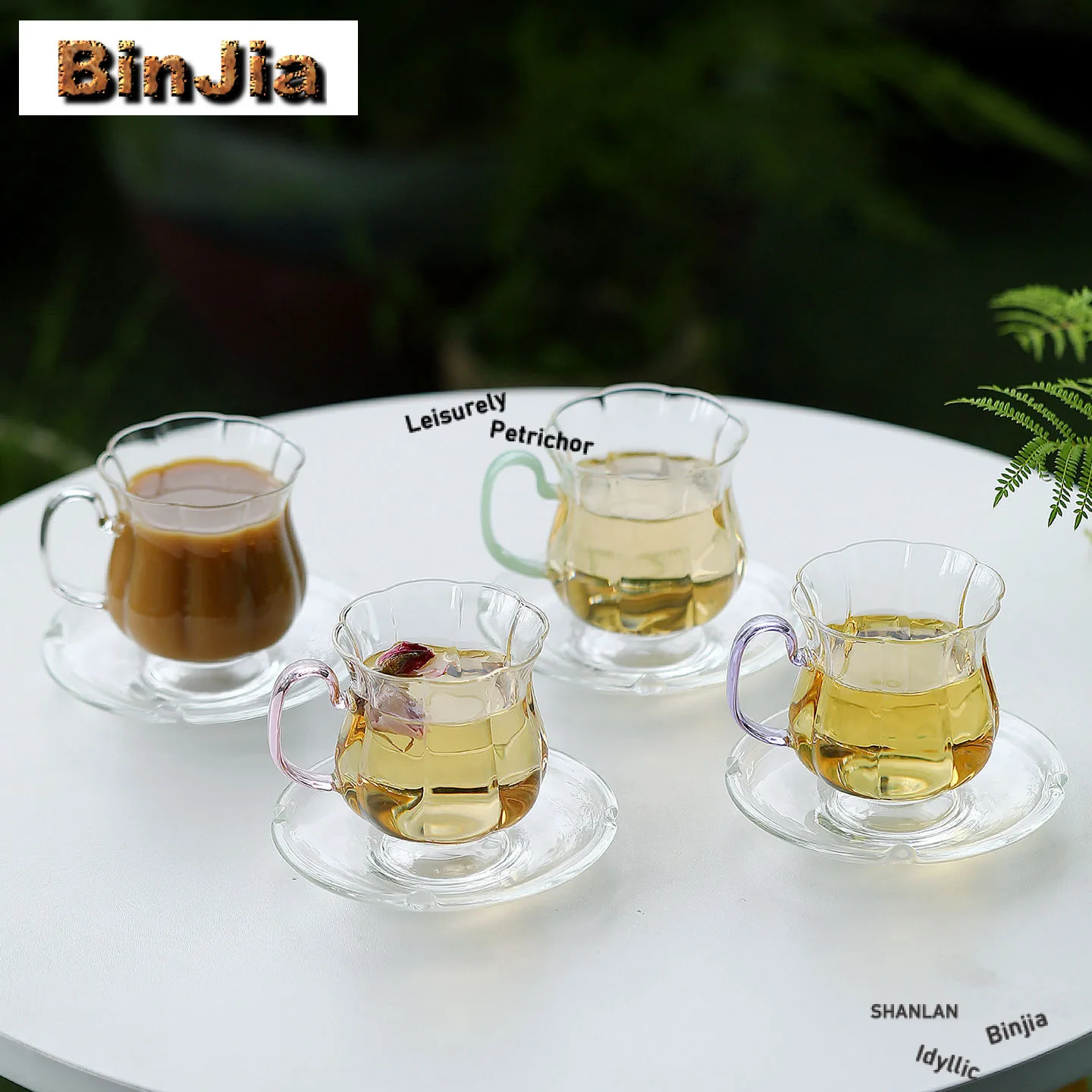 

160ml Glass Coffee Mug With Plate Cappuccino Latte Cup Afternoon Tea Mug Cup Saucer Kit Office Water Cup Tea Services Cafes Gift