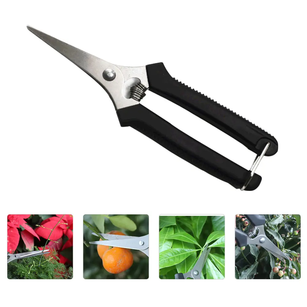 

5pcs Garden Fruit Picking Shears Plants Metal Clippers Durable H Design Suitable Gardens Yards Trimming Tool