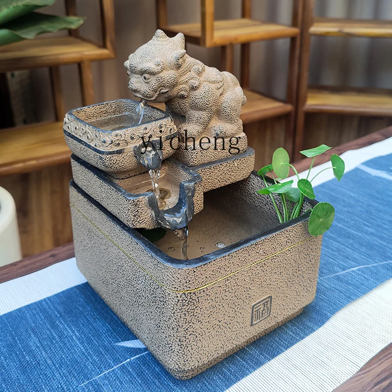 

LX desk decoration ornaments, flowing water makes money, home accessories, circulating water living room